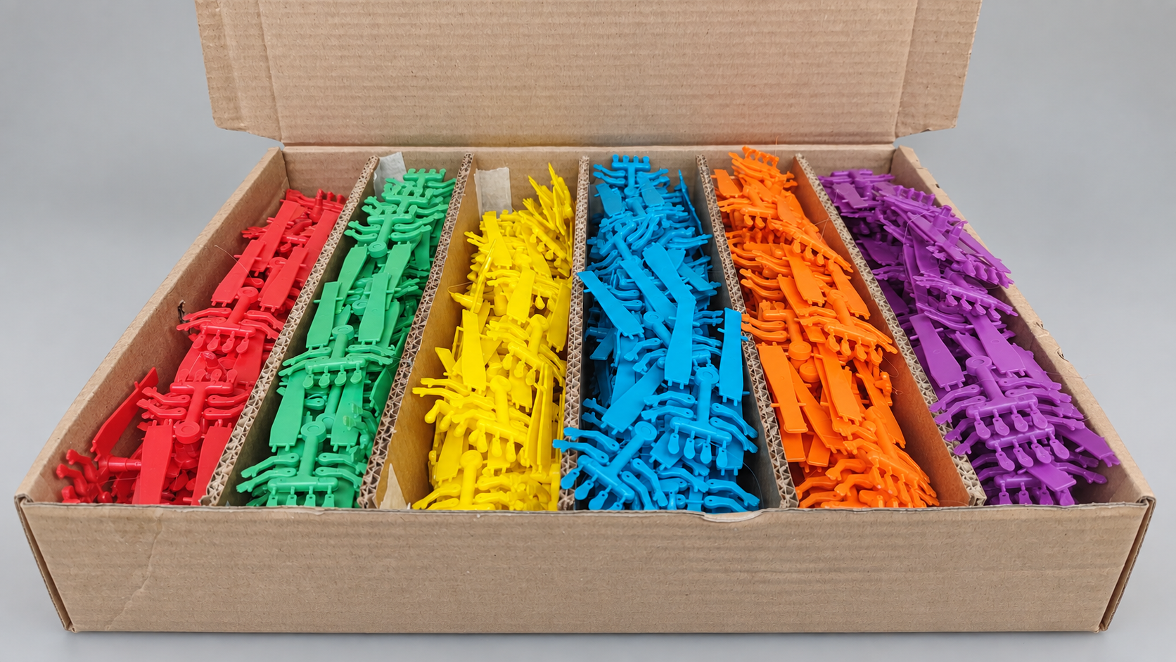 Lotes de piezas en distintos colores