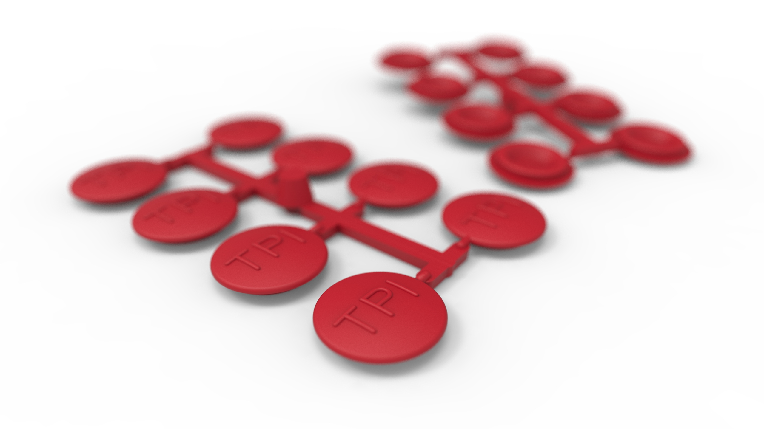 Tapones · render de producto